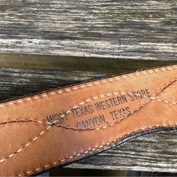 Tony Lama Texas Buckle - Justin Belt Combo 36” - Picture 7 of 12